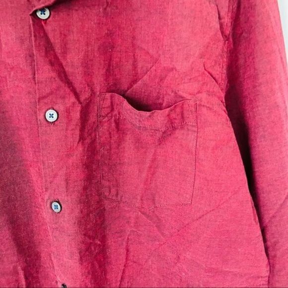 Cactus Man • NWT Maroon Long Sleeve Dress Shirt - Picture 2 of 9